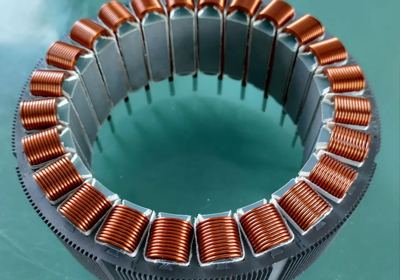 Rectangular copper wire cross section